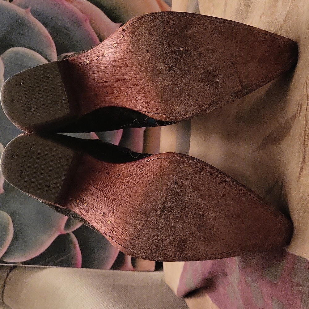 Pecos Bill Leather Cowboy Boots 8 - Picture 5 of 14